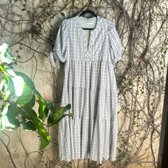 English Factory Gingham Tiered Dress - Picture 4 of 10